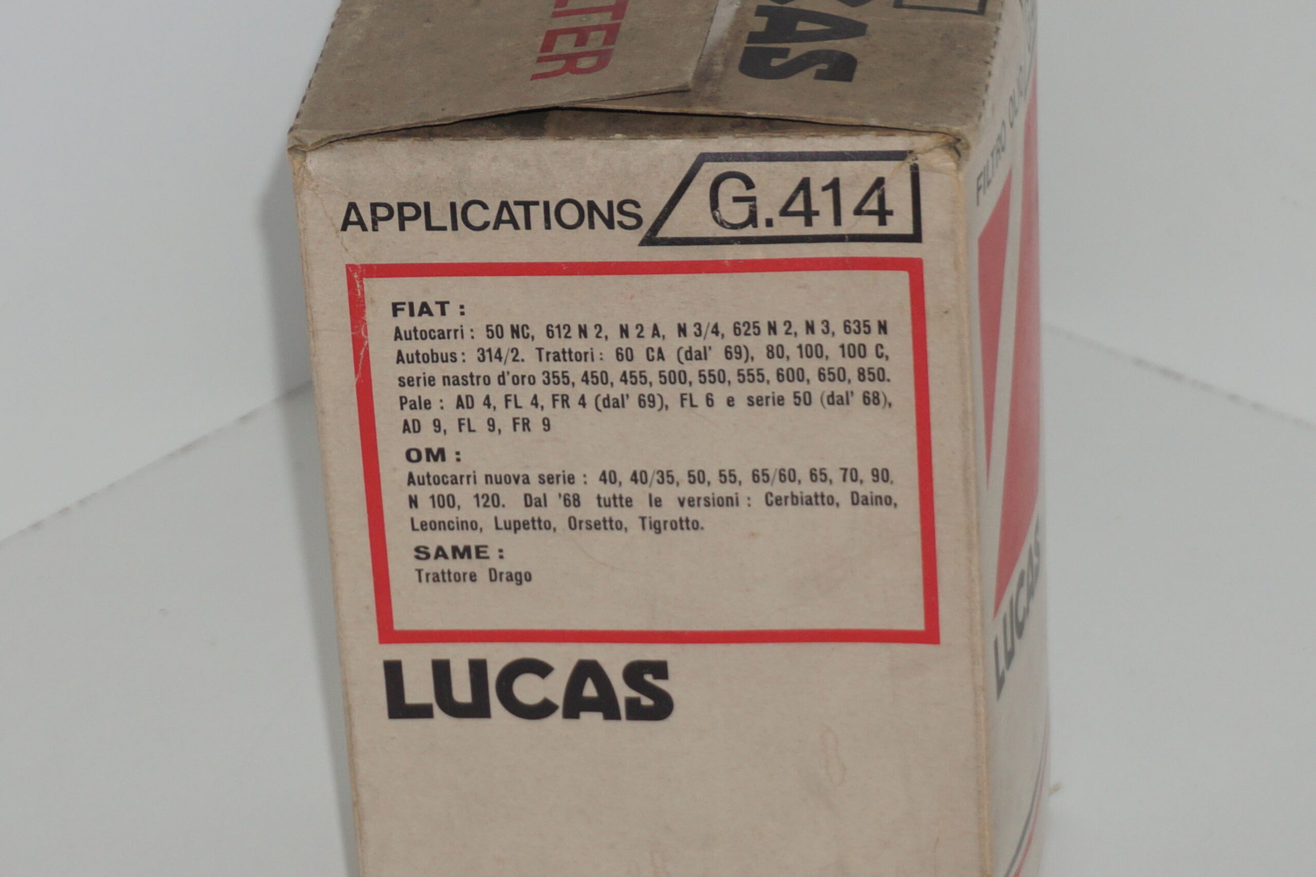 Filtro olio Lucas G 414 - immagine 2