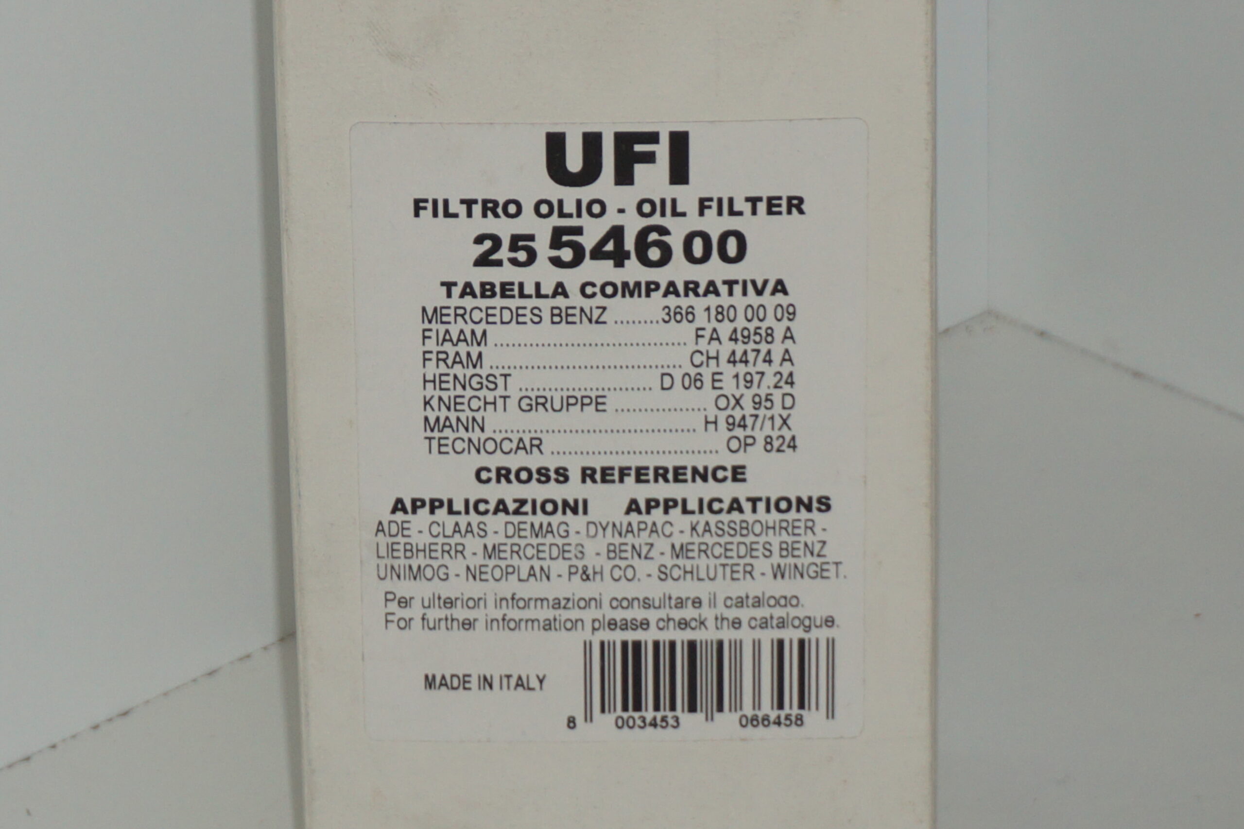 Filtro olio UFI 25 546 00 - immagine 2