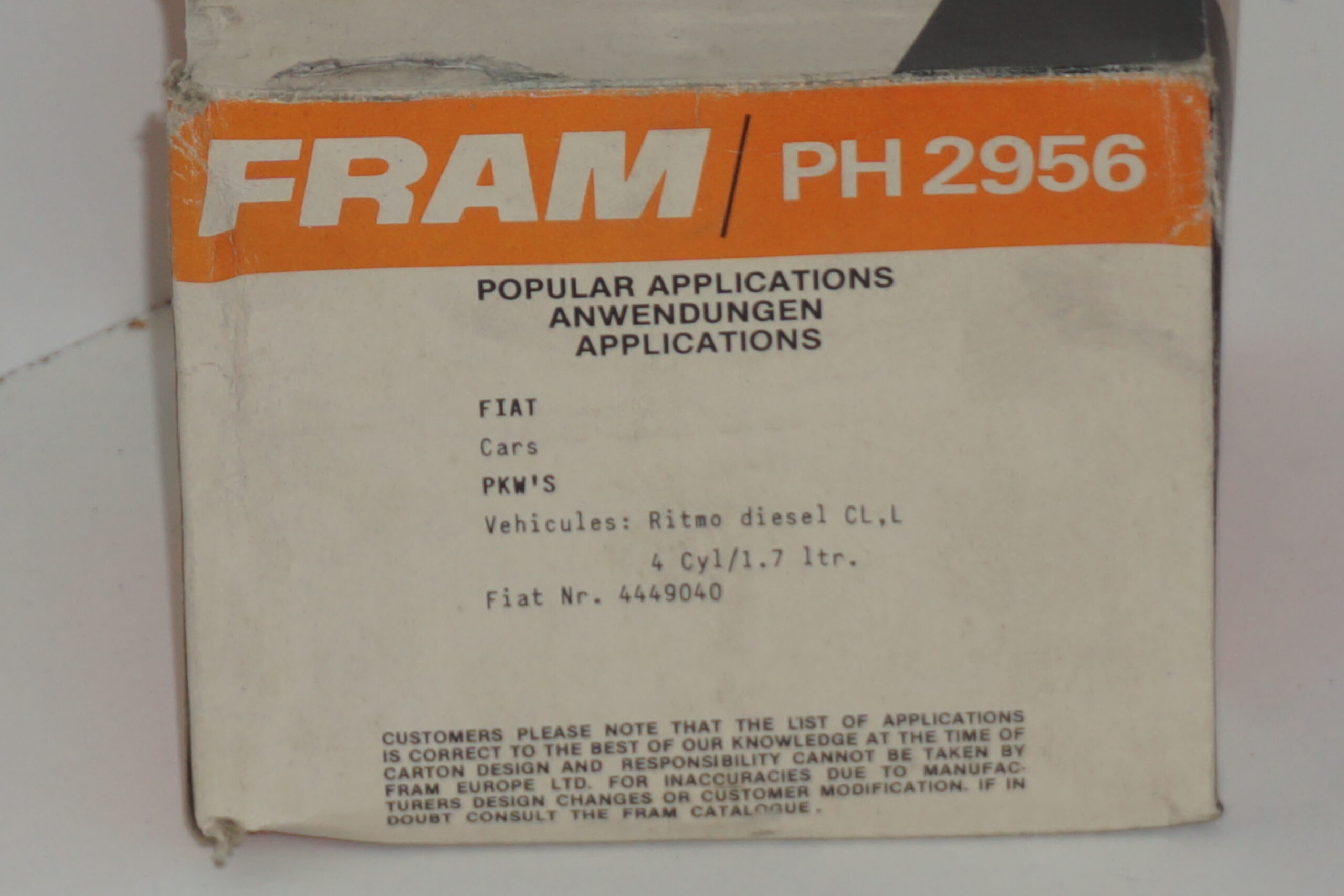 Filtro olio Fram PH 2956 - immagine 2