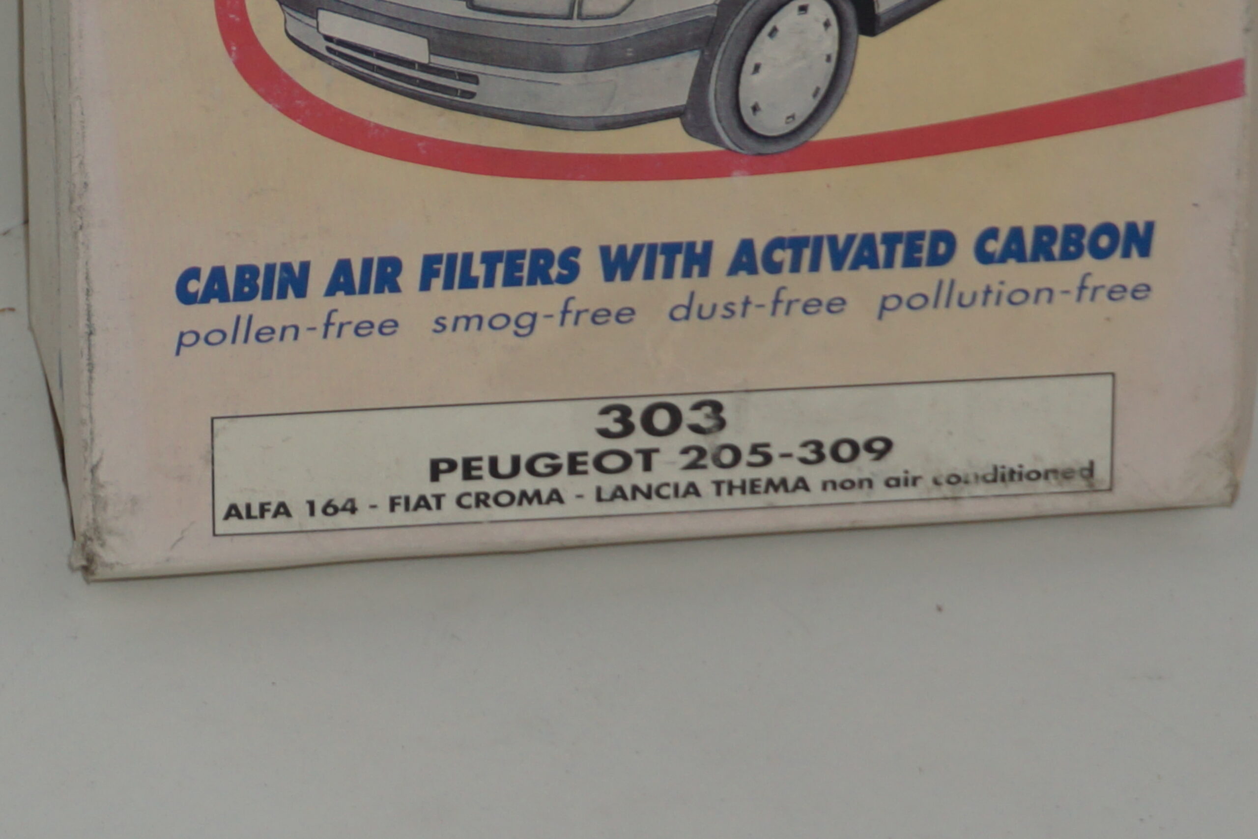 Filtro aria abitacolo Eco 303 Peugeot 205-309 - immagine 2