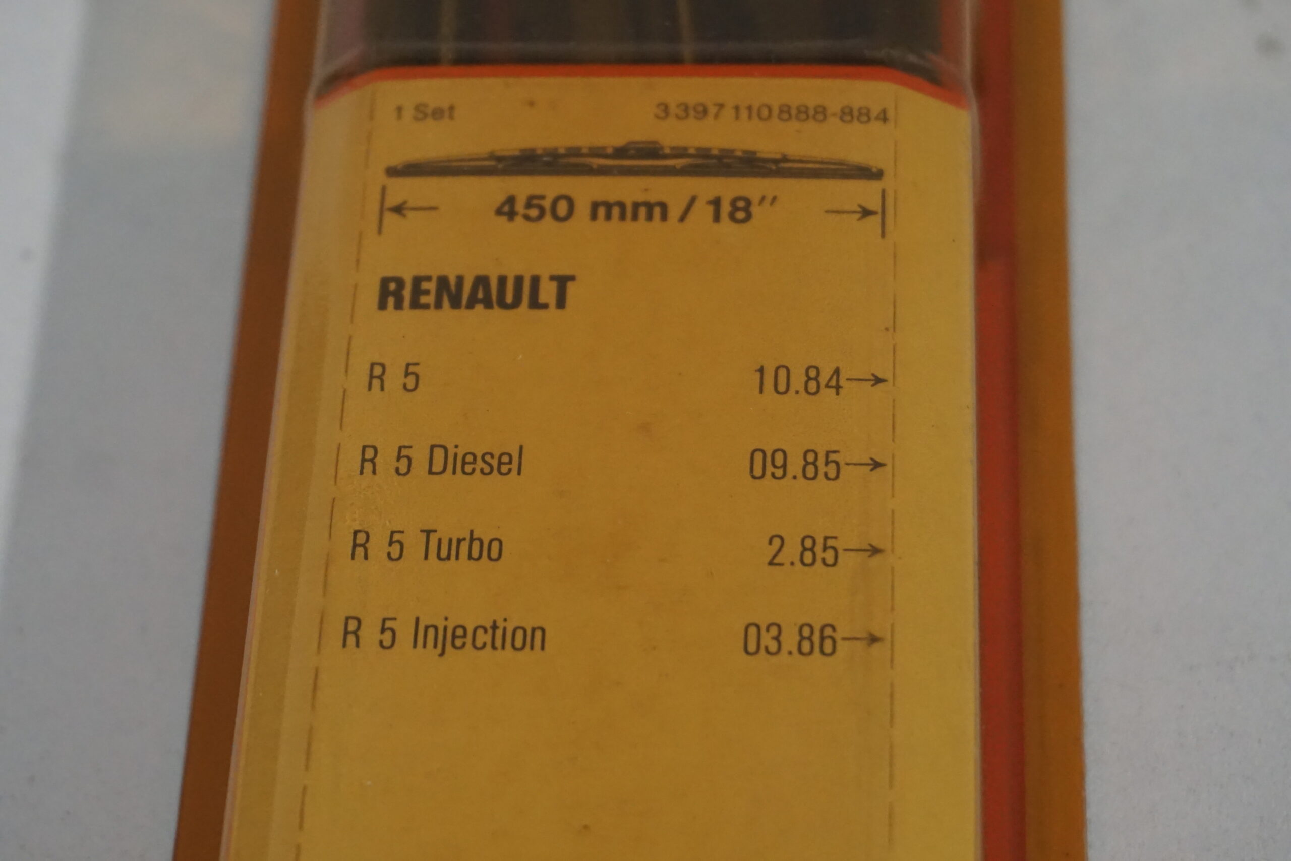 Spazzole tergicristallo Bosch 888 Renault R5 '84 - immagine 3