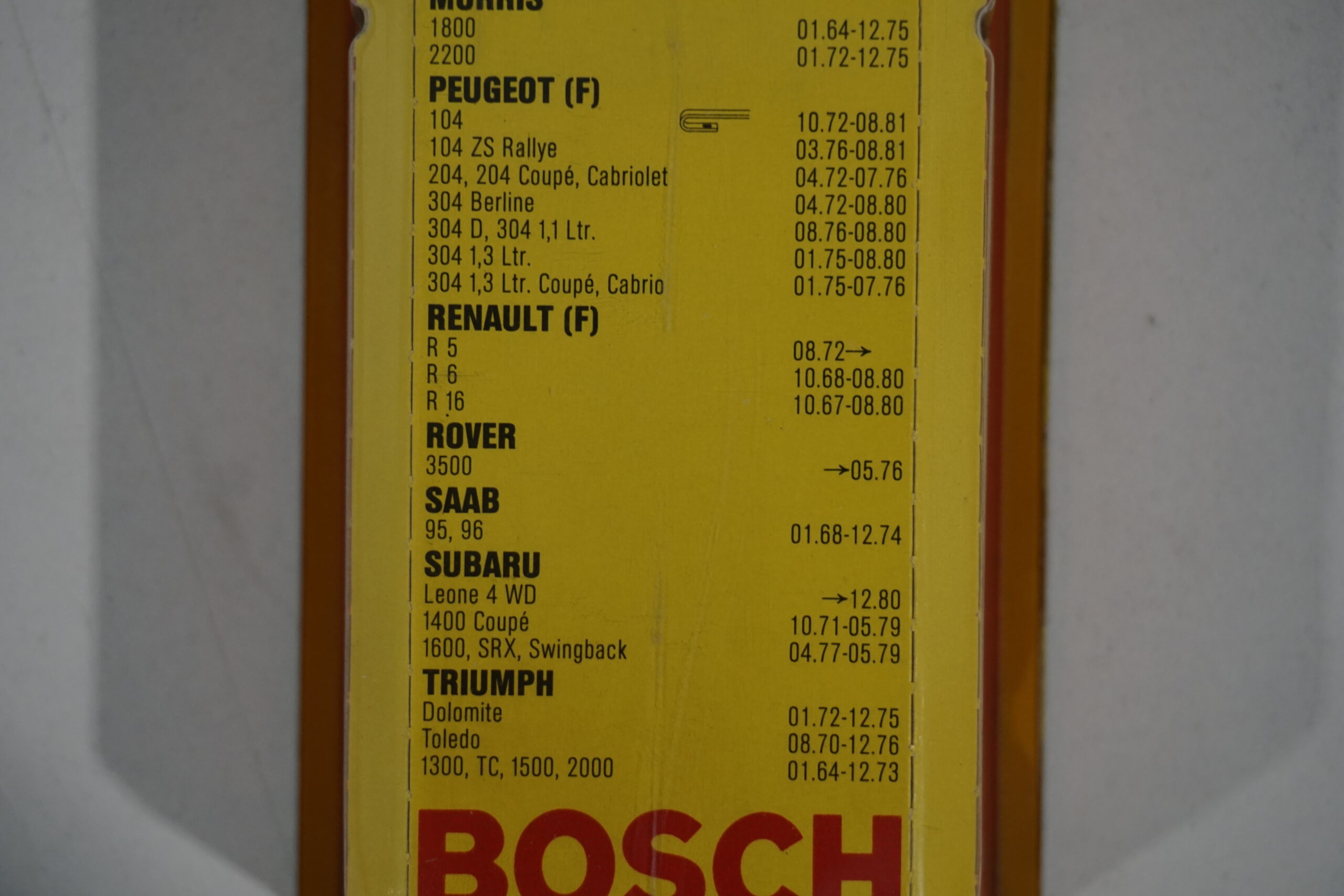 Spazzole tergicristallo Bosch 404 Peugeot 104 '72 - immagine 4