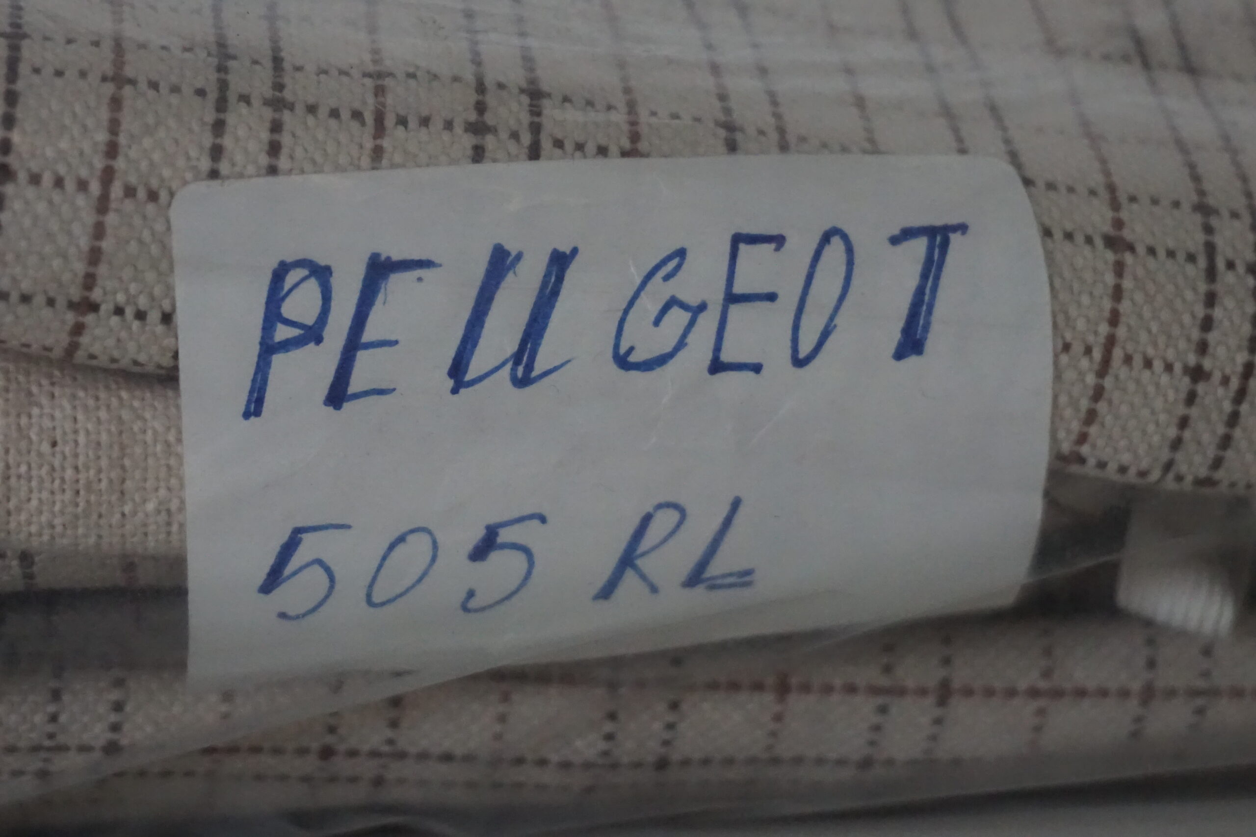 Copri sedili completi Peugeot 505 RL Bianco a Quadri - immagine 2
