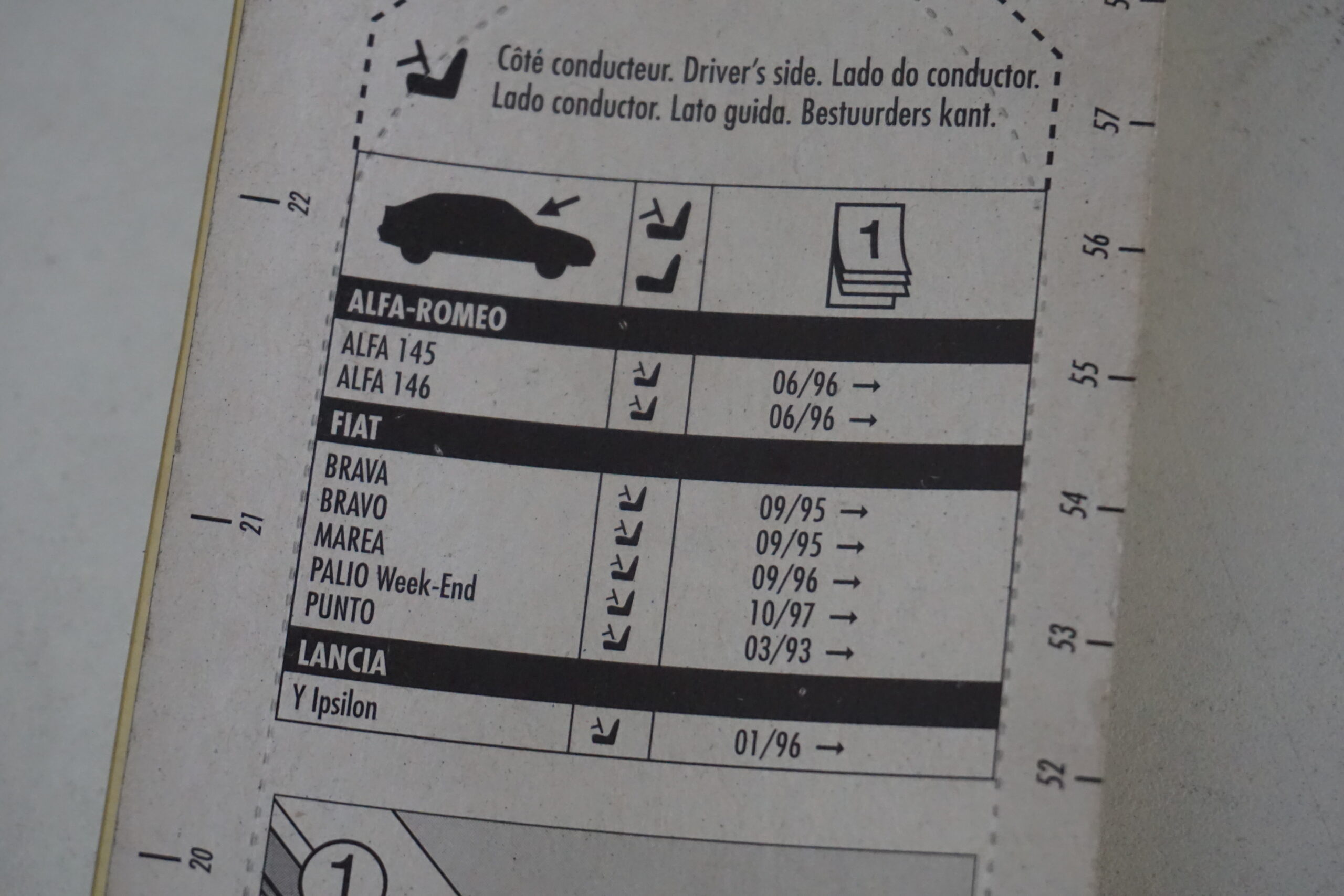 Spazzole tericristallo Valeo U58 Lancia Y '96 - immagine 3